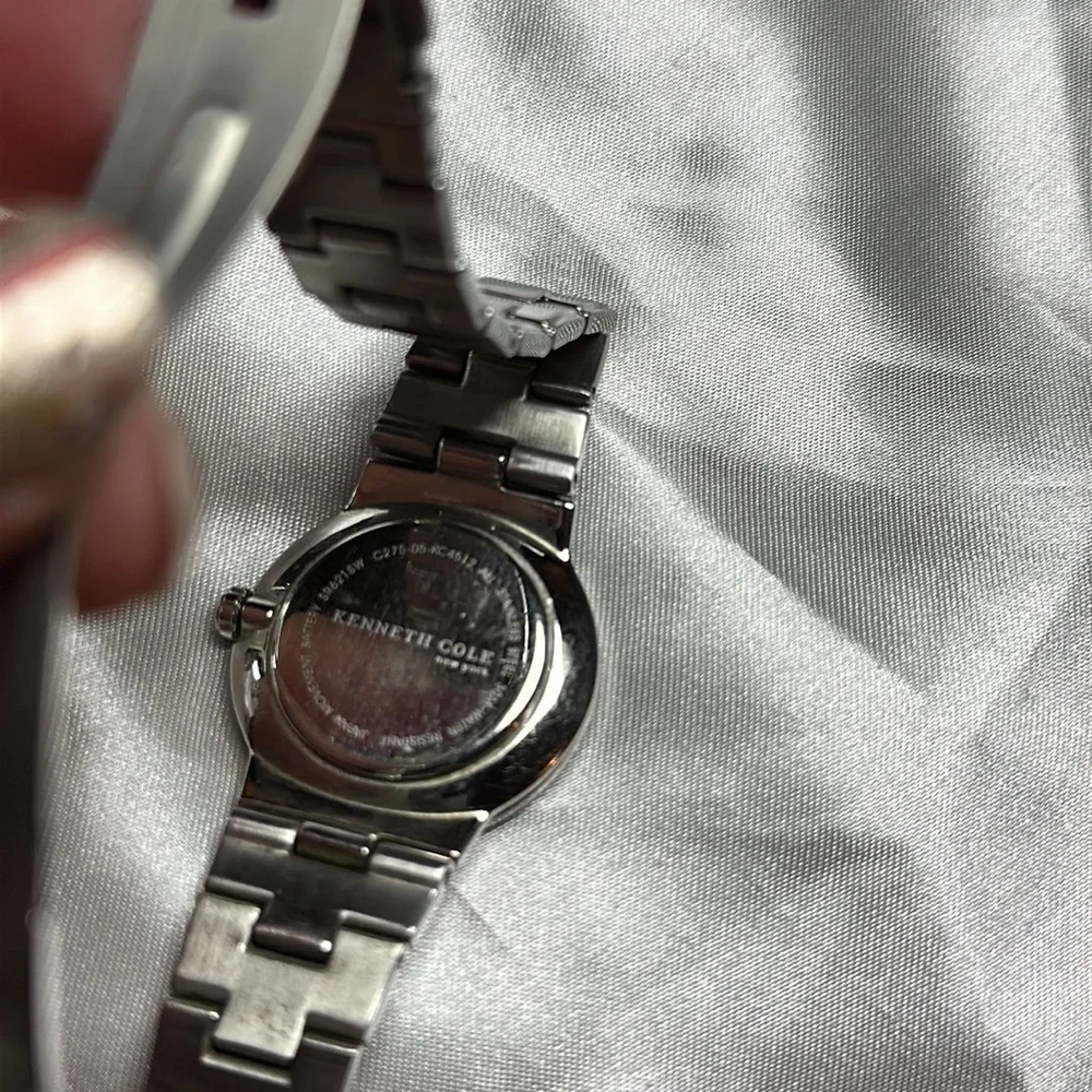 Kenneth Cole Men’s Watch Stainless and Mother of Pearl Face 30M Water Resistant